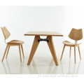 Table de bois massif de style moderne de style simple